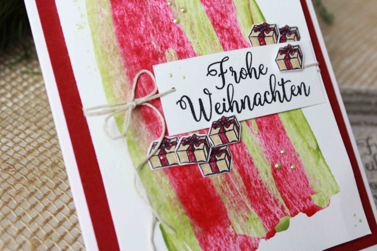 Weihnachtskarte mit Nuvo Drops