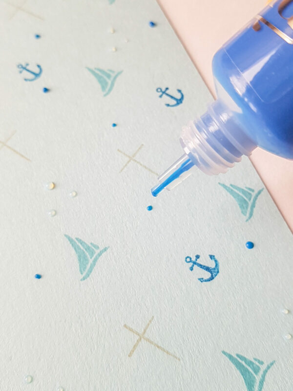DIY - Designpapier selber machen | Unsere kleine Bastelstube- DIY Bastelideen für Feste & Anlässe designpapier-selber-machen-taufeinladung-diy