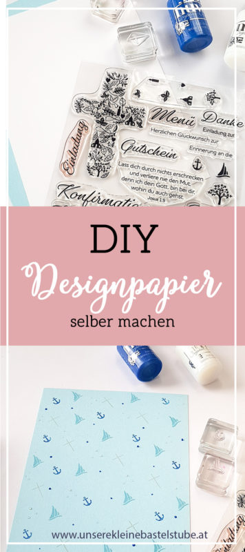 DIY - Designpapier selber machen | Unsere kleine Bastelstube- DIY Bastelideen für Feste & Anlässe diy-designpapier-selber-machen-mit-stempel