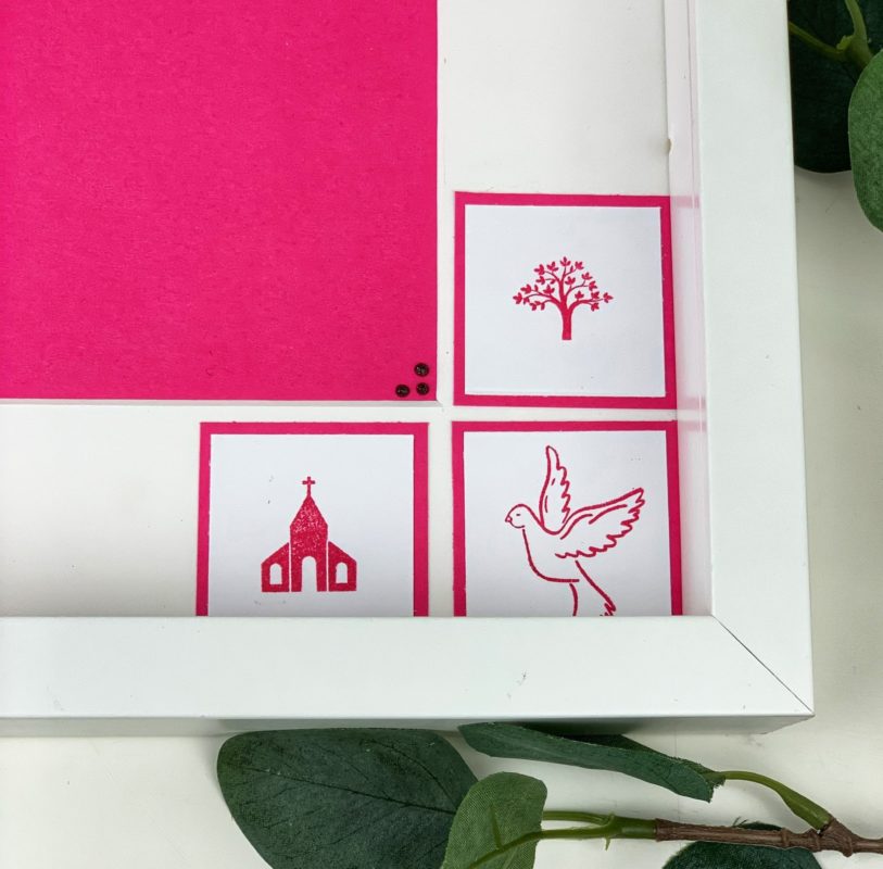 Geschenk zur Firmung selber machen - Erinnerungsrahmen | Unsere kleine Bastelstube- DIY Bastelideen für Feste & Anlässe geschenk-zur-firmung-selber-machen