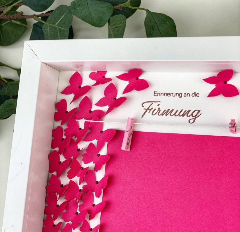 Geschenk zur Firmung selber machen - Erinnerungsrahmen | Unsere kleine Bastelstube- DIY Bastelideen für Feste & Anlässe geschenk-zur-firmung-selber-machen