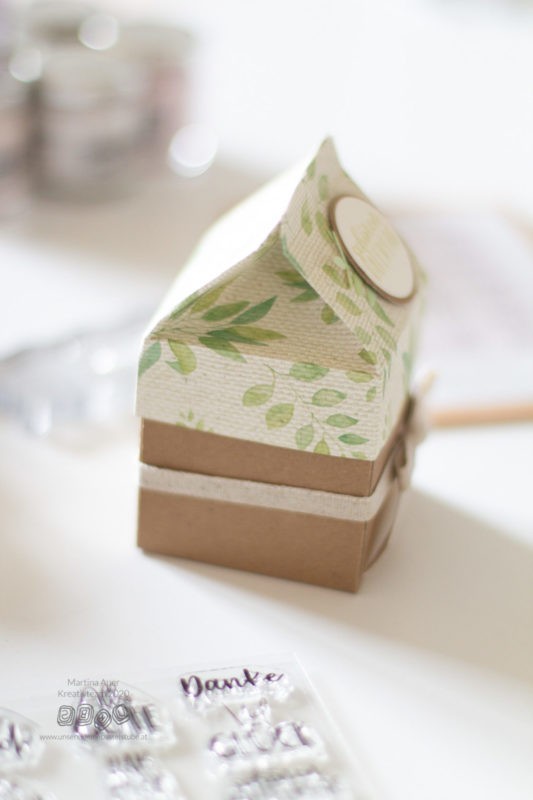 DIY Bastelidee Vatertag - Milchkarton-Verpackung basteln | Unsere kleine Bastelstube- DIY Bastelideen für Feste & Anlässe milchkarton selber machen seitlich