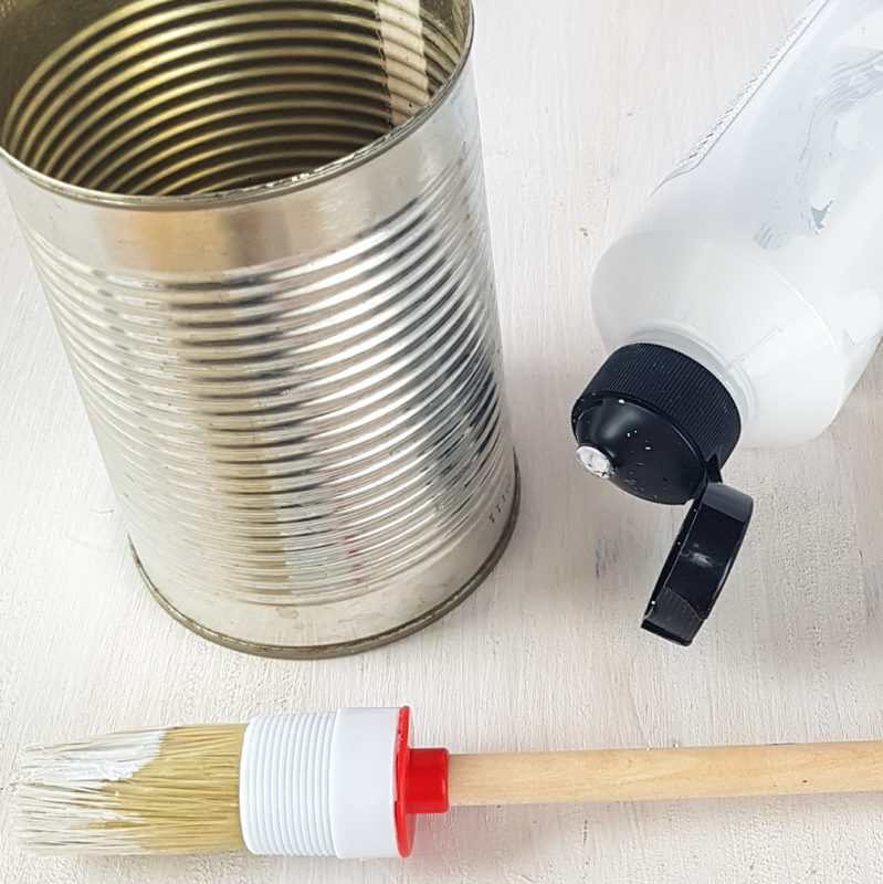3 Ideen für ein Osternest zum Selbermachen | Unsere kleine Bastelstube- DIY Bastelideen für Feste & Anlässe Dose weiß anmalen