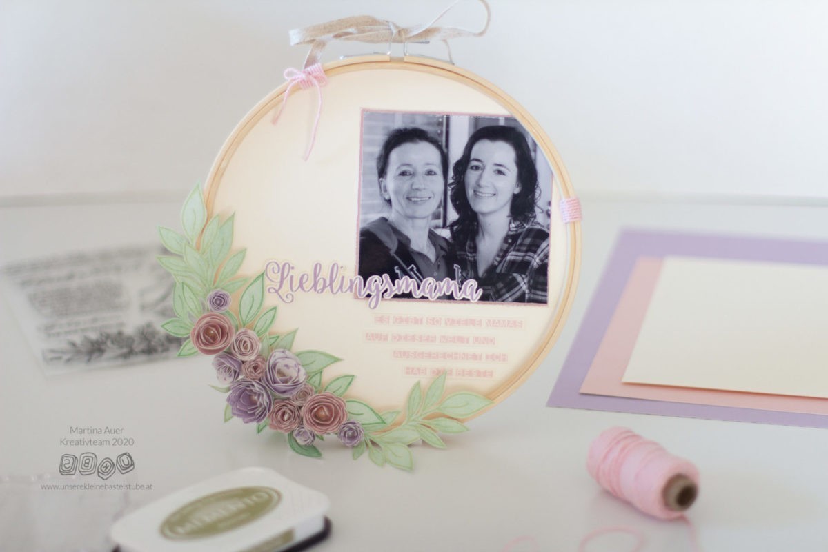 DIY Muttertags-Stickrahmen | Unsere kleine Bastelstube- DIY Bastelideen für Feste & Anlässe DIY Muttertags-Stickrahmen