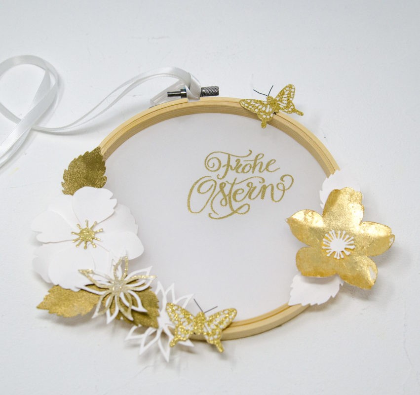 Blumige Stickrahmen - DIY Idee Frühling|Ostern | Unsere kleine Bastelstube- DIY Bastelideen für Feste & Anlässe Stickrahmen_Fruehling_UKB_Fraeulein_Erdbeerli