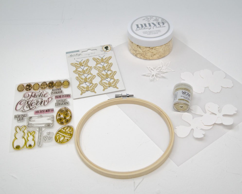 Blumige Stickrahmen - DIY Idee Frühling|Ostern | Unsere kleine Bastelstube- DIY Bastelideen für Feste & Anlässe step1_Stickrahmen_Fruehling_UKB_Fraeulein_Erdbeerli