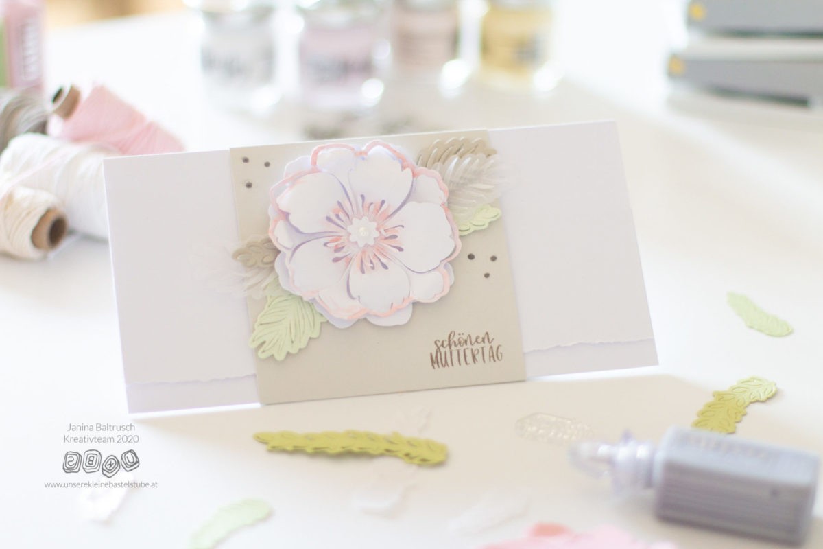 DIY Karte zum Muttertag basteln | Unsere kleine Bastelstube- DIY Bastelideen für Feste & Anlässe diy-muttertag-karte-basteln