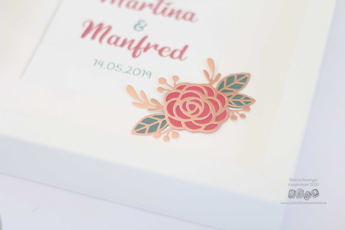 Rahmen für die Hochzeitsgeschenk - Martina