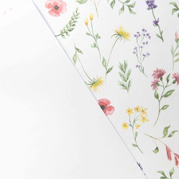 Designpapier Wiesenblumen A4 - 5 Stück | Unsere kleine Bastelstube - DIY Bastelideen für Feste & Anlässe
