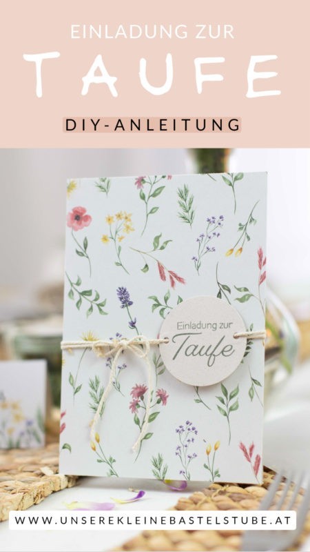 Einladungskarte Zur Taufe Selber Machen Diy Anleitung