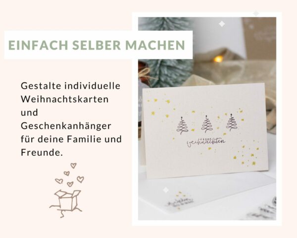 Stempelset Weihnachten daheim - Kooperation mit Callinigraphy | Unsere kleine Bastelstube - DIY Bastelideen für Feste & Anlässe