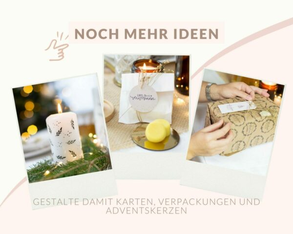 Stempelset Weihnachten daheim - Kooperation mit Callinigraphy | Unsere kleine Bastelstube - DIY Bastelideen für Feste & Anlässe