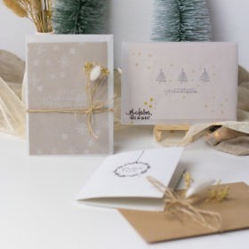 DIY Set Weihnachten - Karten basteln