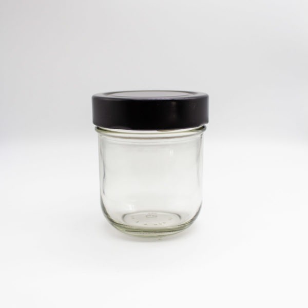 Marmeladenglas mit Deckel schwarz - DIY Geschenke