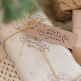 Geschenkanhänger lang - Geschenke verpacken - Weihnachten