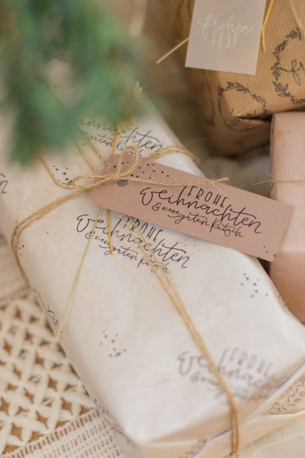 Geschenkanhänger lang - Geschenke verpacken - Weihnachten
