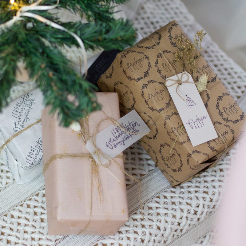 DIY Set Weihnachten Nature Style- Geschenke verpacken