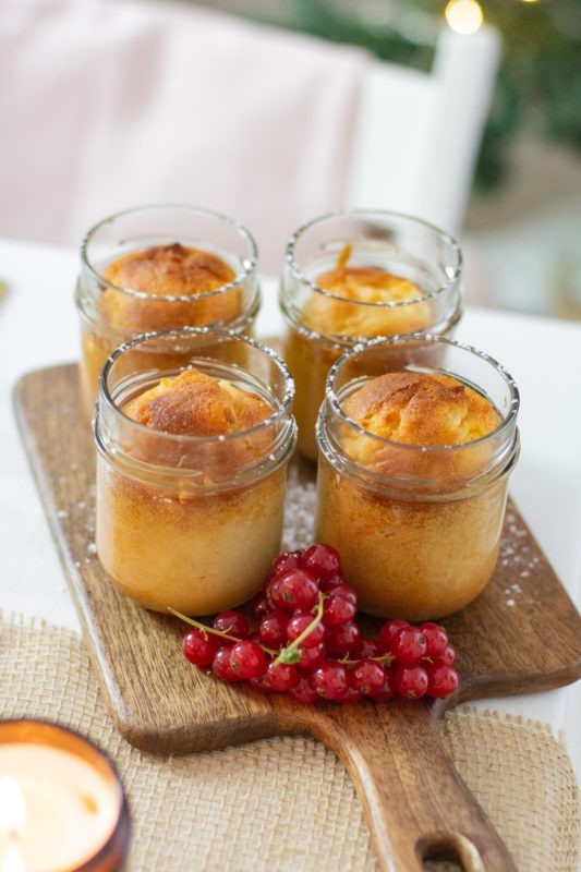 Apfelkuchen im Glas - Nachspeise für Weihnachten