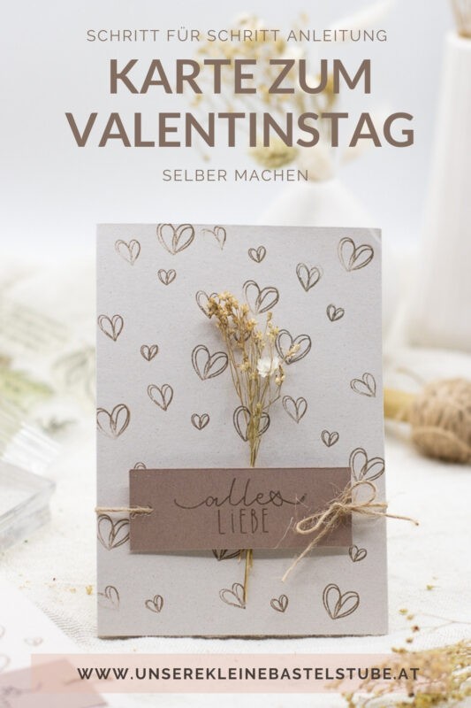 Karte zum Valentinstag selber basteln