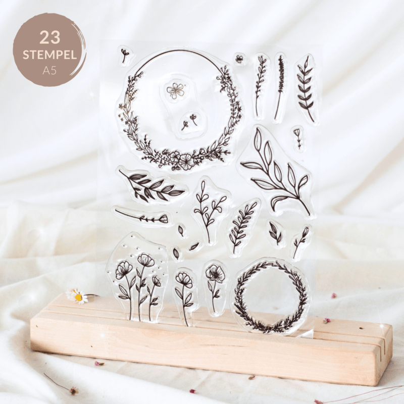 Stempelset Florale Elemente - Kooperation mit Callinigraphy