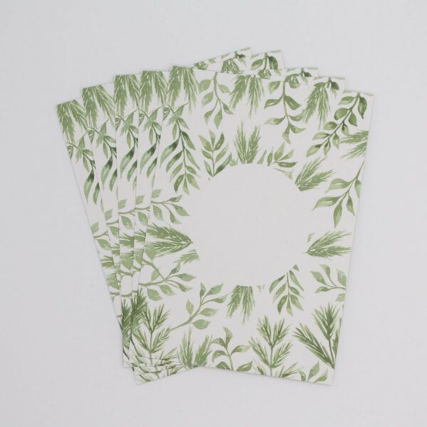 Postkarten Greenery klein 5 Stück