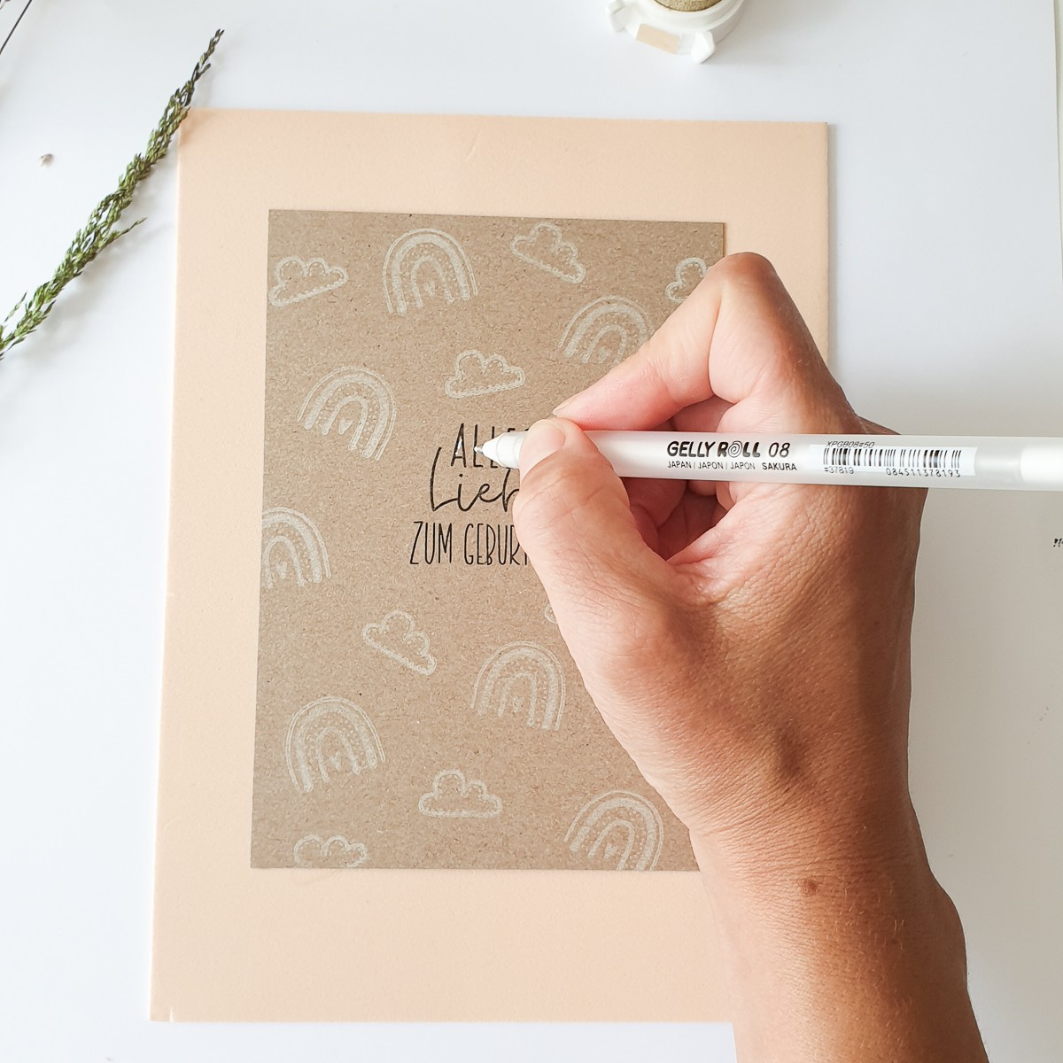 DIY Boho Karte Selber Machen Unsere Kleine Bastelstube diy-boho-karte-selber-machen-unsere-kleine-bastelstube
