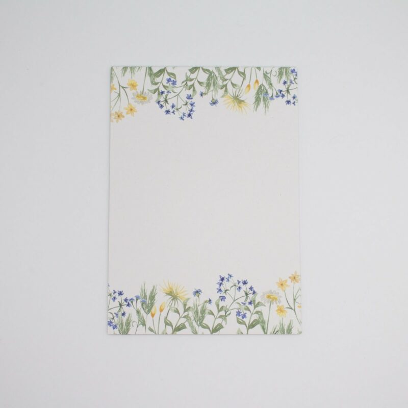 Postkarten Wiesenblumen in Blau 5 Stück1