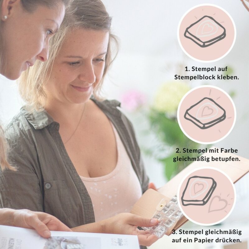 Starterset Stempeln auf Kerzen mit Clear Stamps | Unsere kleine Bastelstube- DIY Bastelideen für Feste & Anlässe So einfach geht Stempeln mit Clear Stamps