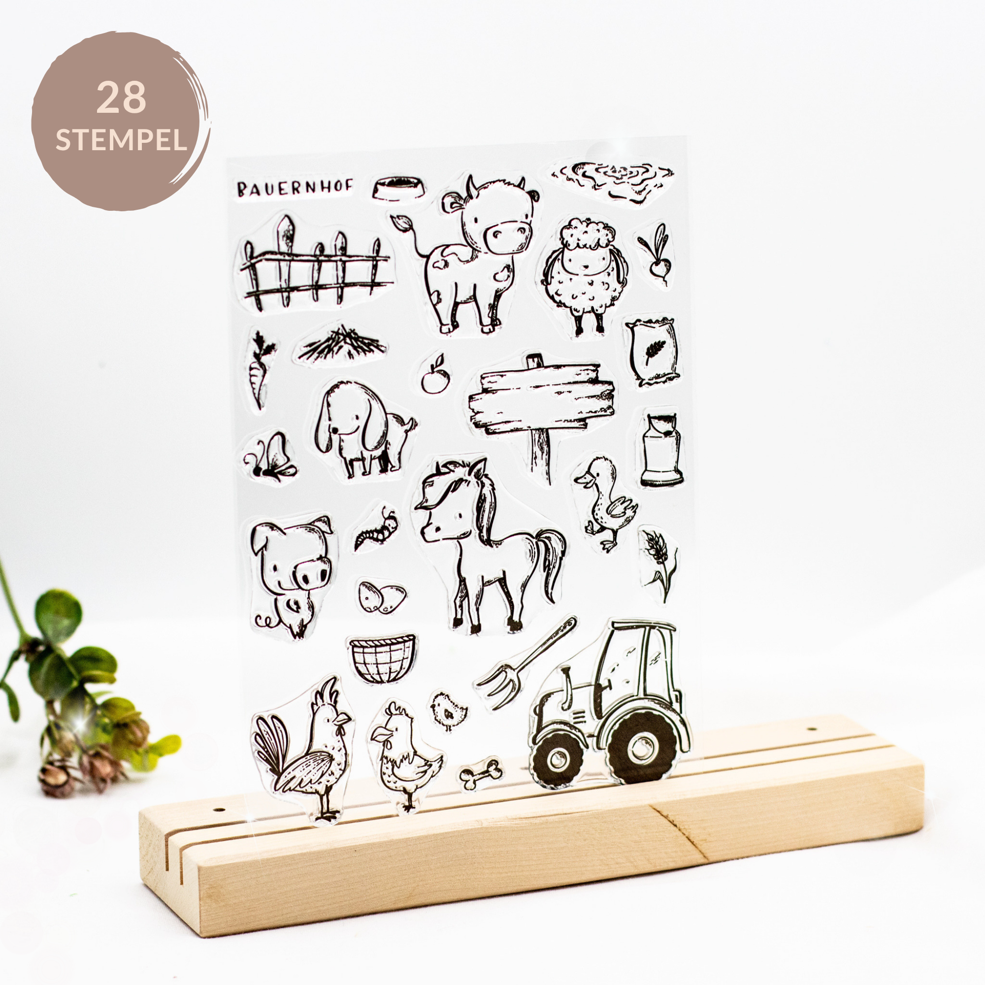 Stempelset Bauernhof - Unsere kleine Bastelstube Stempelset Bauernhof - Unsere kleine Bastelstube