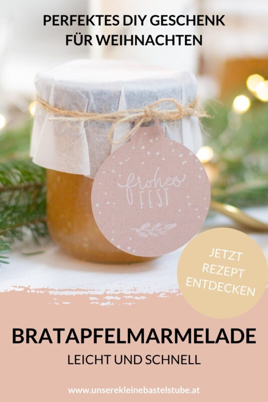 DIY Weihnachtsgeschenk - Bratapfelmarmelade