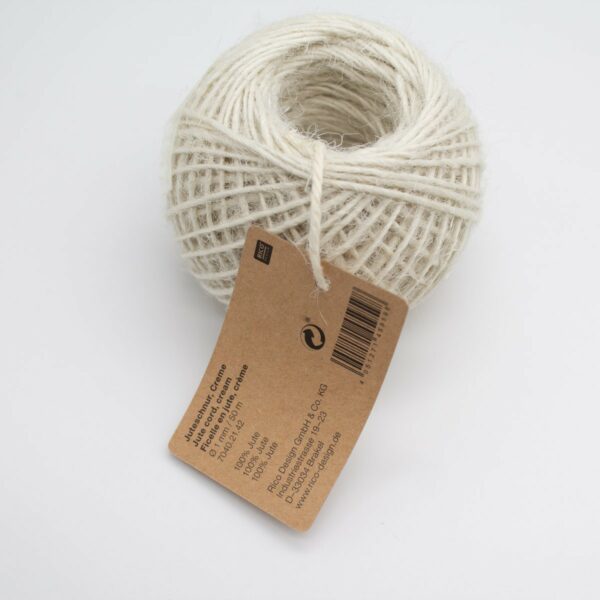 Juteschnur in Creme
