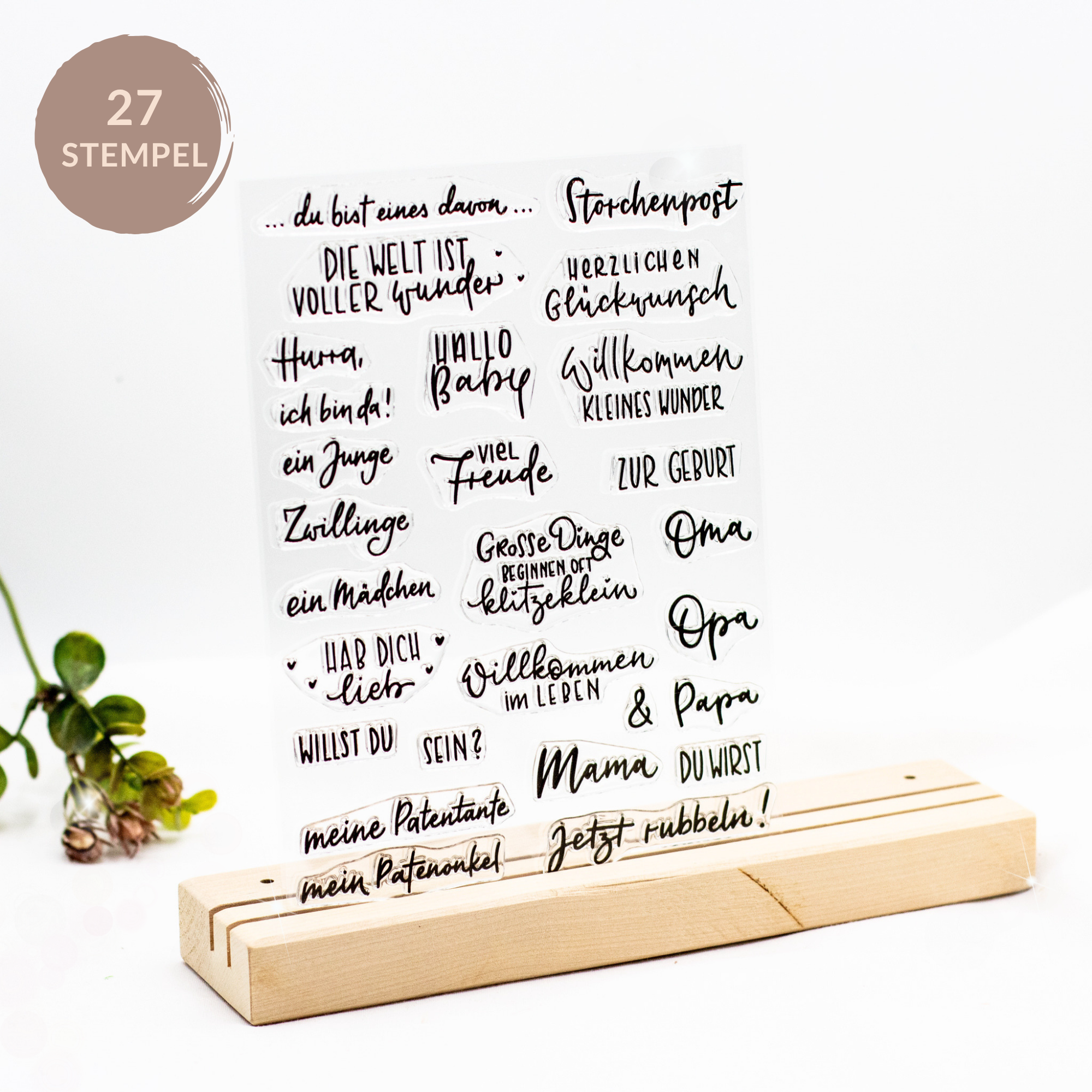 Stempelset Hallo Baby -Unsere kleine Bastelstube Stempelset Hallo Baby -Unsere kleine Bastelstube