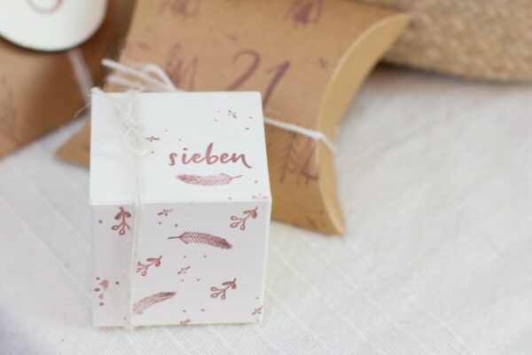 DIY Set Adventskalender basteln - Natural Elegance | Unsere kleine Bastelstube - DIY Bastelideen für Feste & Anlässe