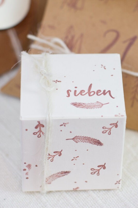 DIY Set Adventskalender basteln - Natural Elegance | Unsere kleine Bastelstube - DIY Bastelideen für Feste & Anlässe
