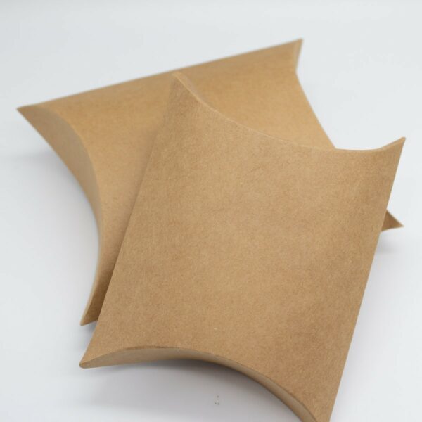 Pillow Box Verpackung in Kraft