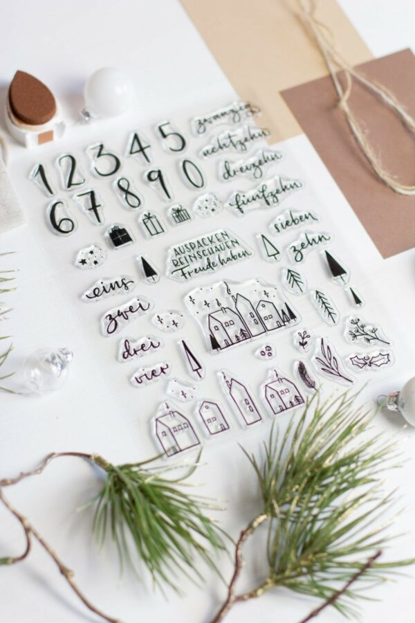 DIY Stempelset Adventskalender - Unsere kleine Bastelstube