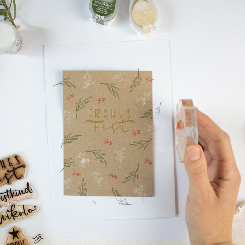 Weihnachtskarte mit Embossing einfach selber machen | Unsere kleine Bastelstube- DIY Bastelideen für Feste & Anlässe Weihnachtskarte mit Embossing einfach selber machen | Unsere kleine Bastelstube - DIY Bastelideen für Feste & Anlässe