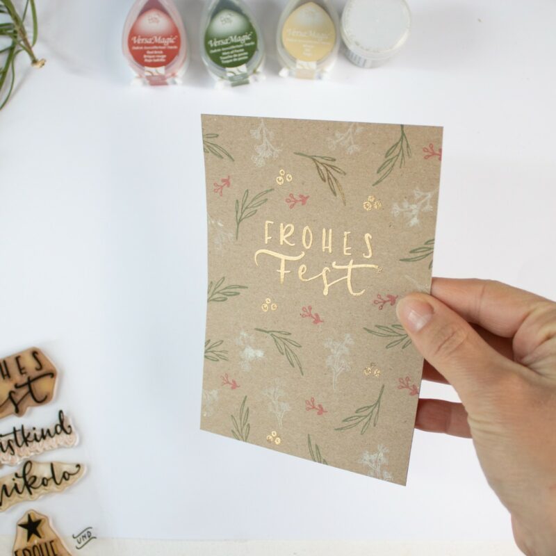 Weihnachtskarte mit Embossing einfach selber machen | Unsere kleine Bastelstube- DIY Bastelideen für Feste & Anlässe Weihnachtskarte mit Embossing einfach selber machen | Unsere kleine Bastelstube - DIY Bastelideen für Feste & Anlässe
