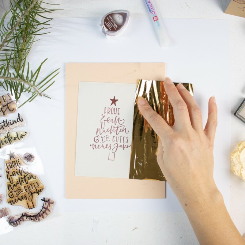 DIY Karte mit Weihnachtsbaum | Unsere kleine Bastelstube - DIY Bastelideen für Feste & Anlässe