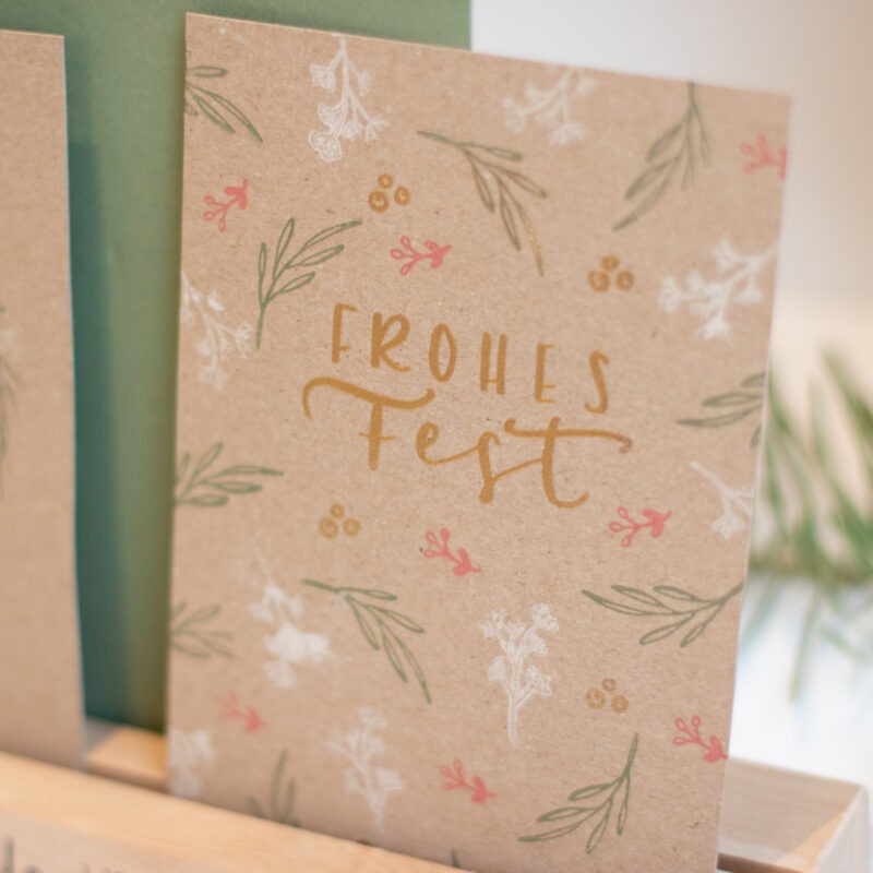 Weihnachtskarte mit Embossing einfach selber machen | Unsere kleine Bastelstube - DIY Bastelideen für Feste & Anlässe