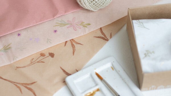 Seidenpapier Puder Rosa | Unsere kleine Bastelstube - DIY Bastelideen für Feste & Anlässe