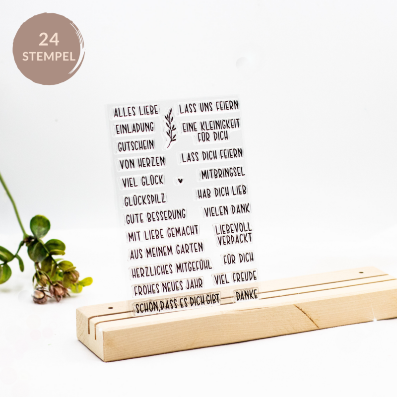 Stempeln im Herbst | Unsere kleine Bastelstube- DIY Bastelideen für Feste & Anlässe Stempelset Sprüche Monoline - Unsere kleine Bastelstube