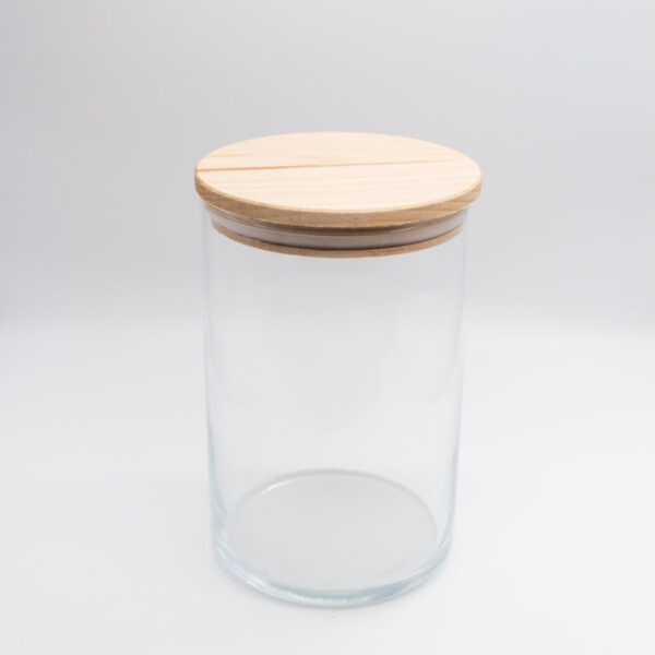 Vorratsglas mit Holzdeckel 880ml