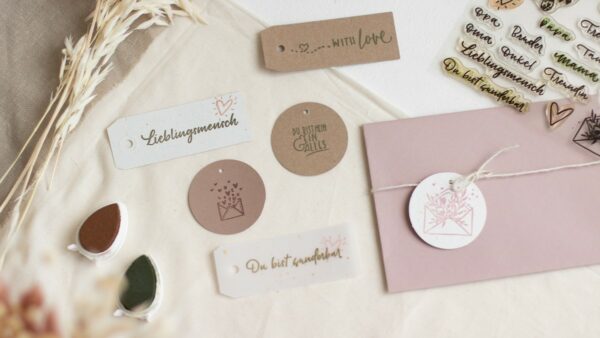 Stempelset Hab dich lieb | Unsere kleine Bastelstube - DIY Bastelideen für Feste & Anlässe