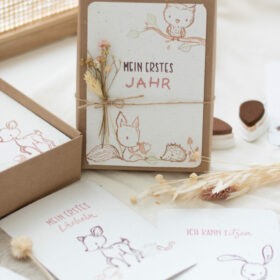 Meilensteinkarten Baby selber machen - Einfache Anleitung zum Basteln | Unsere kleine Bastelstube - DIY Bastelideen für Feste & Anlässe