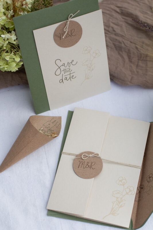 DIY Save-the-Date Einladungskarte Hochzeit Save the Date