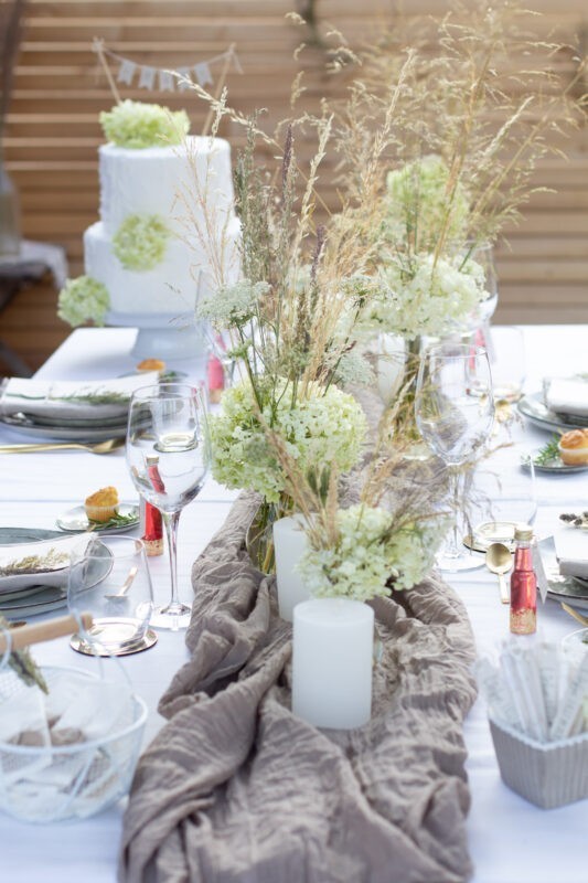 Tischdekoration selber machen zur Hochzeit