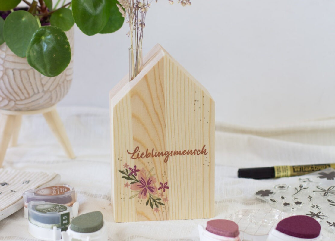 DIY Geschenk selber machen - Holzhäuschen