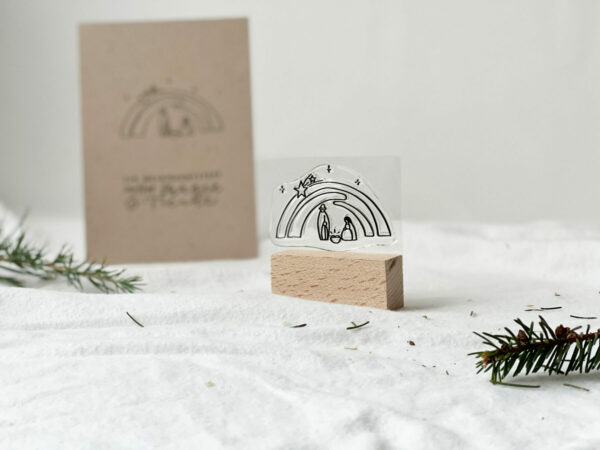 Stempel Krippe | Unsere kleine Bastelstube - DIY Bastelideen für Feste & Anlässe