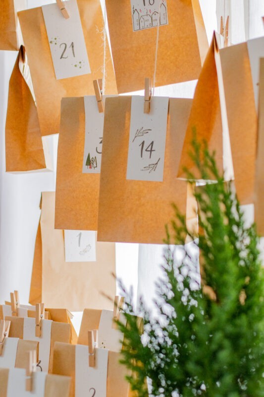 DIY Set - Adventskalender zum Befüllen selber machen | Unsere kleine Bastelstube - DIY Bastelideen für Feste & Anlässe